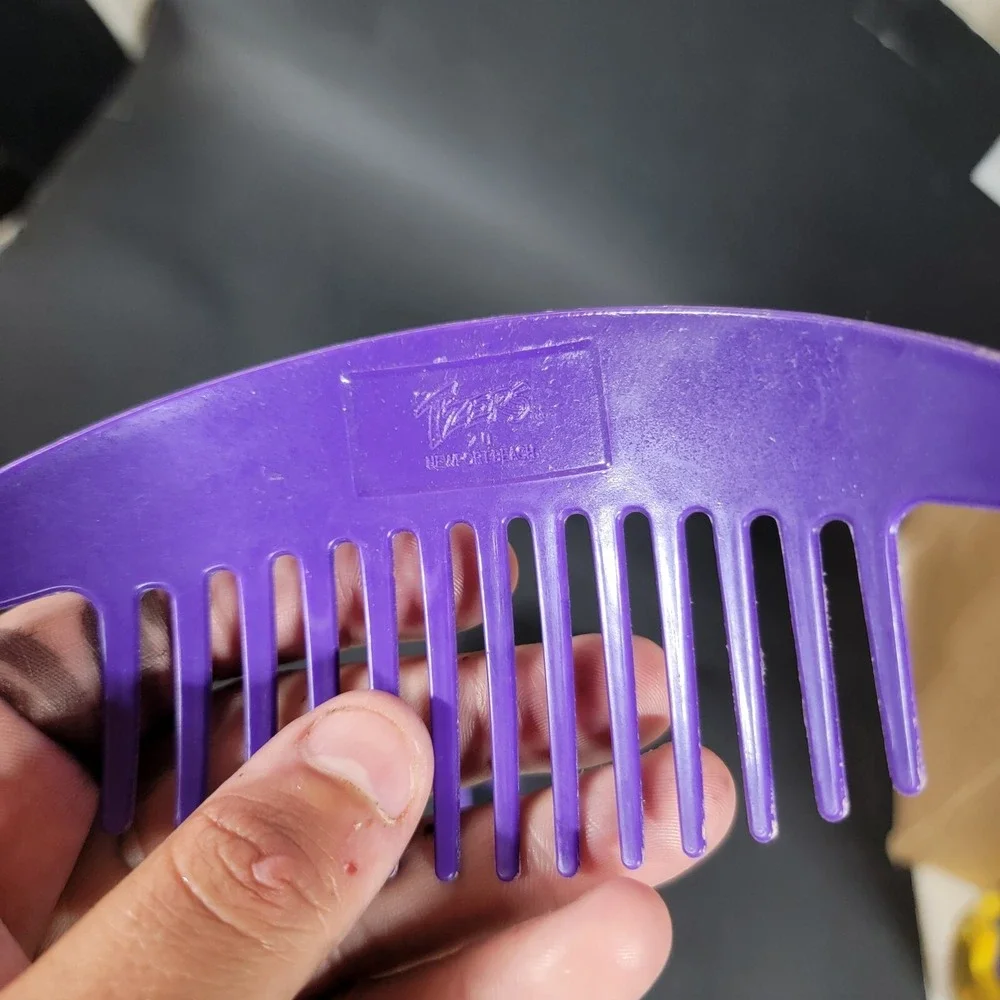 Vintage 1980s Goody Tzers Banana Clips Cinch Hair Clips Bundle Purple Large Rare